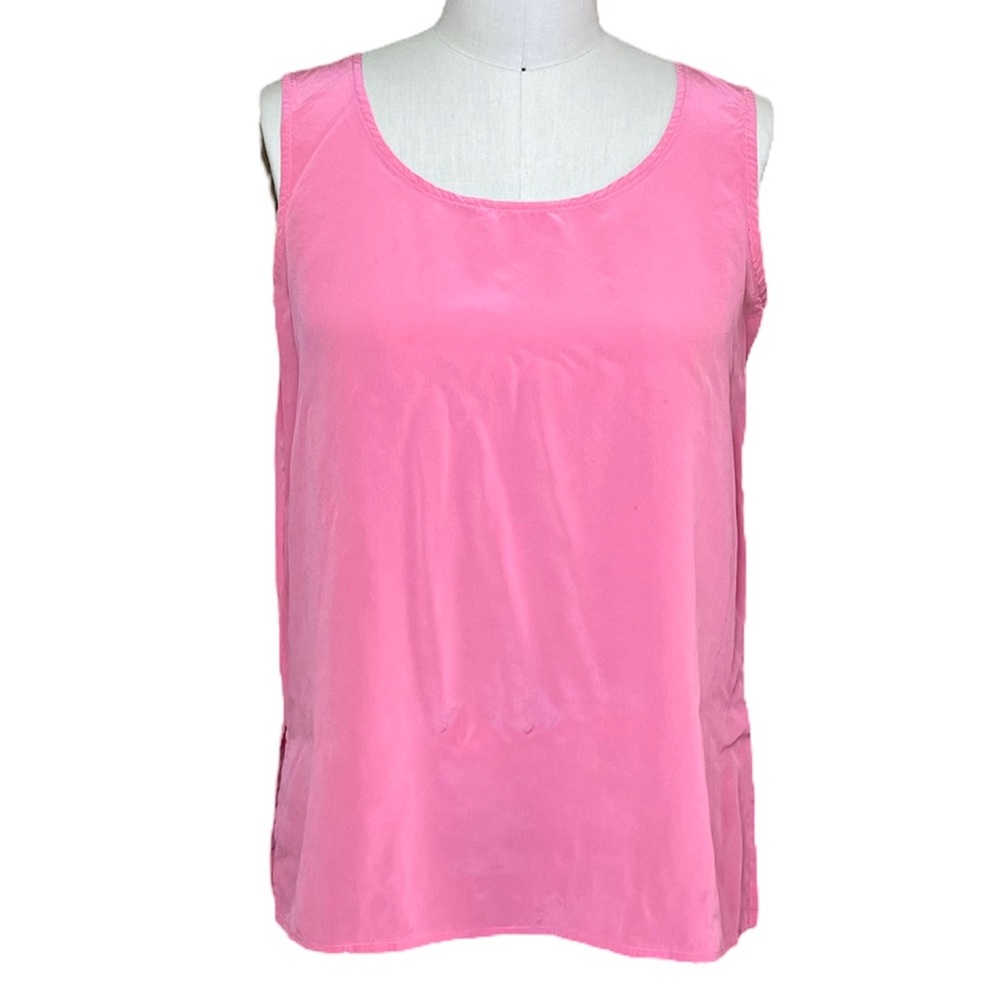 Vintage Neiman Marcus Silk Blouse Pink M